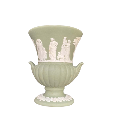 Wedgwood Jasper Sage Green Mini Vase