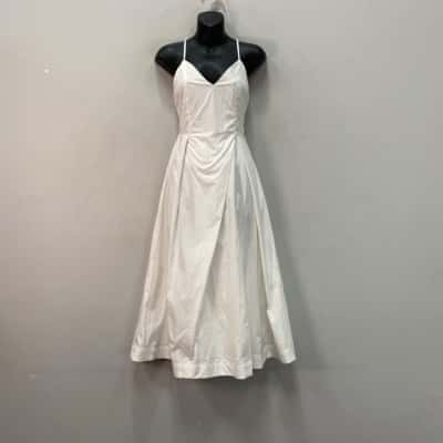 Petal + Pup Womens  Size S Midi Backless Dress White 