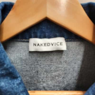 NAKEDVICE Size 8 / S Cropped Denim Jacket