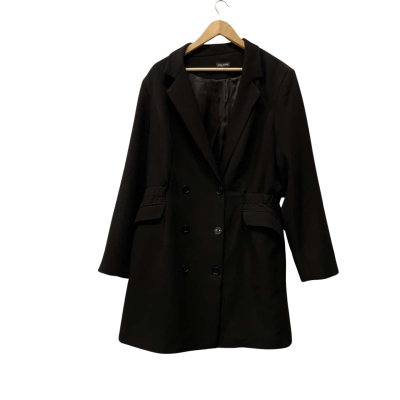 City Chic Womens  Size 20 / L Trench Coat Black  