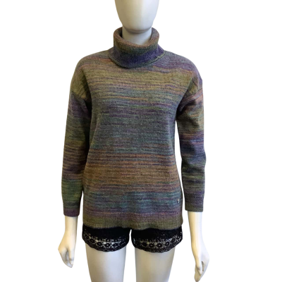 Yarra Trail Women's Size XS Wool & Alpaca Blend Knitted Jumper Multicoloured 