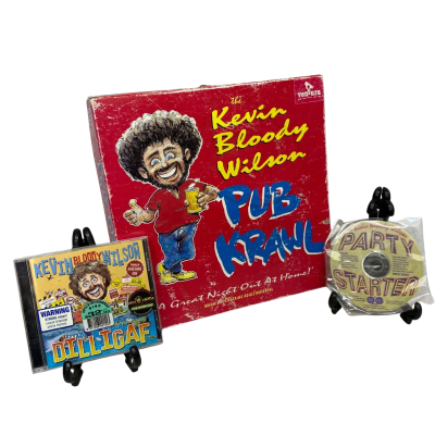 First edition The Kevin Bloody Wilson Pub Crawl Board Game and 2 x CD set