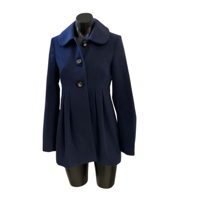 Forever New Womens  Size 8 Winter Coat Navy Blue 
