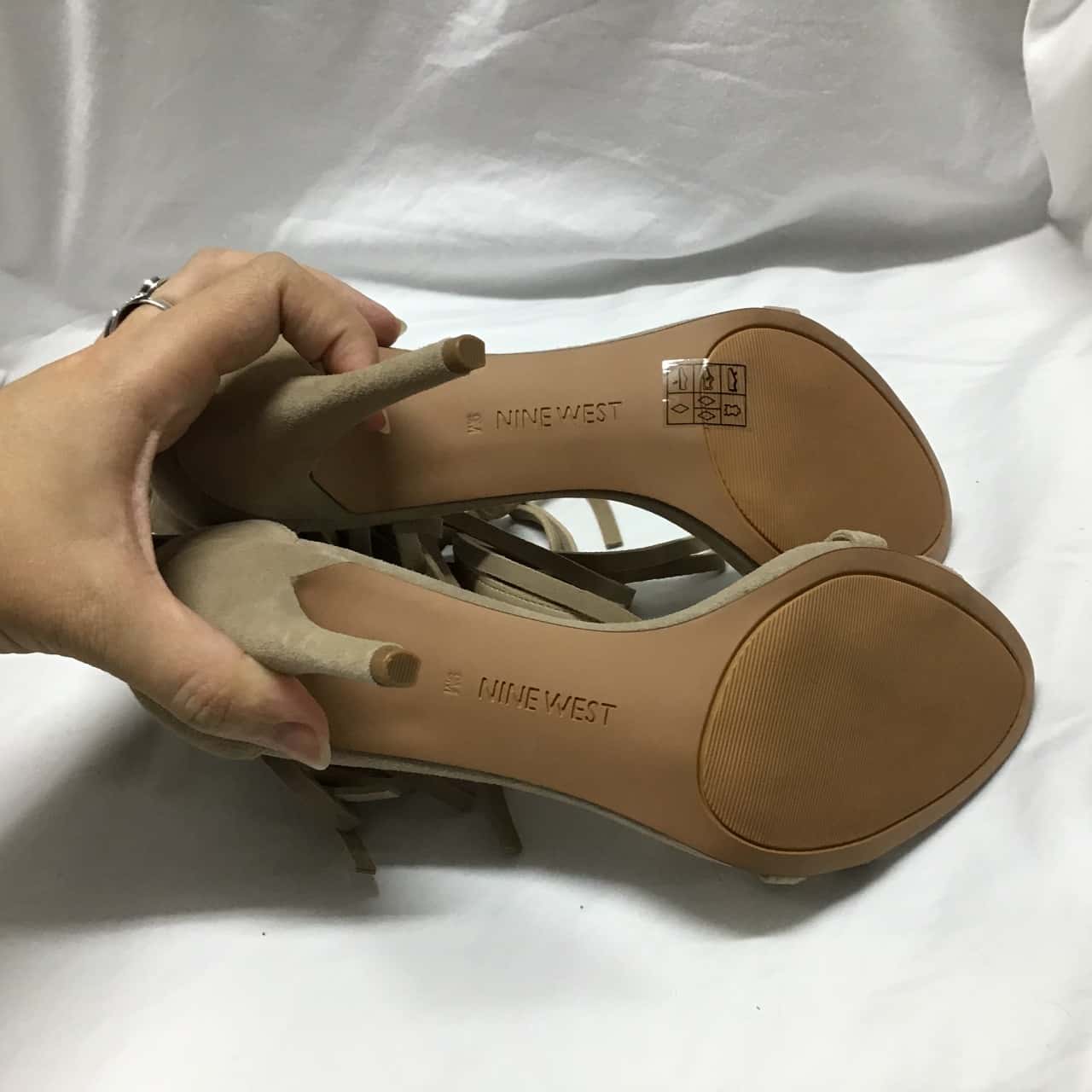 Nine West, High heels with fringe, Size 9