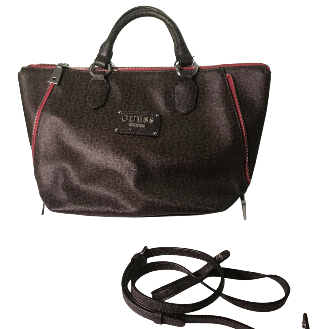 Guess Womens Handbag / Shoulder Bag Brown approx 45 cm x 30 cm(s)