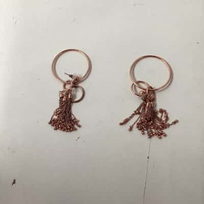  Womens hoop earrings with tassesls