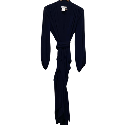 Carla Zampatti V-neck Waterfall Dress. Size 6. 
