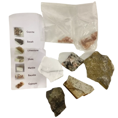 Sample Bag of Different Types of Rock 
