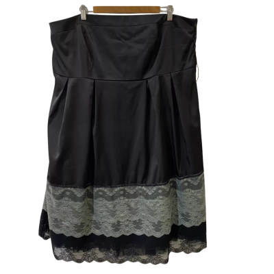 City Chic Womens  Size L Strapless Dress Black  / Grey 