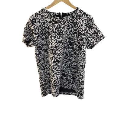 BNWT Sportsgirl Womens  Size L Black/White Top RRP $79.95