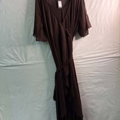 City Chic Womens  Size XL Maxi Dress Brown 