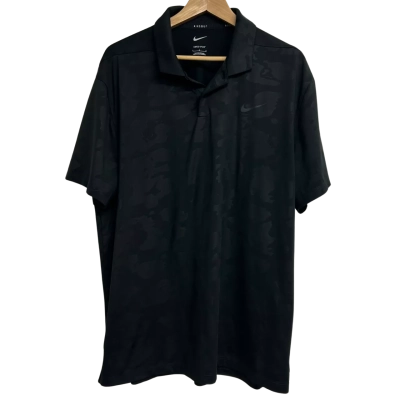 Nike Mens Size L Black Polo Shirt  