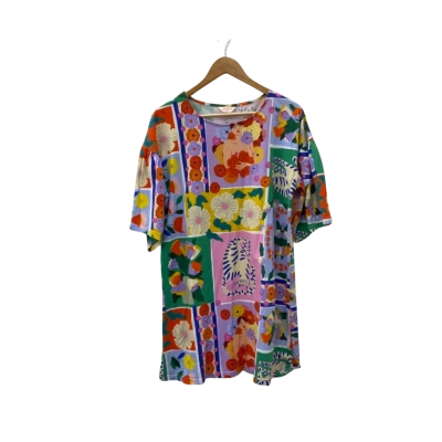 Gorman Womens  Size 10 T-Shirt Dress Multicoloured Multi Panel
