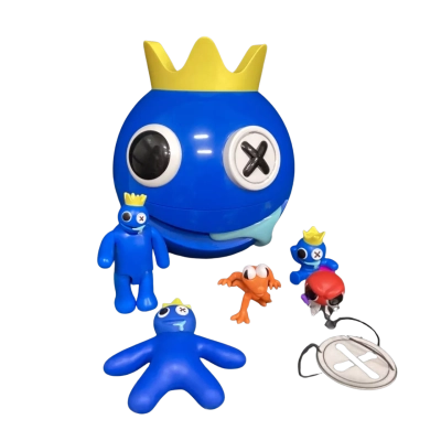 Rainbow Friends Blue Head Bundle Action Figures Set
