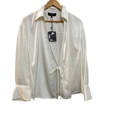 Basque Womens  Size 12 Blouse White 