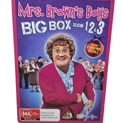 Mrs Brown's Boys Big Box season 1,2 & 3 includes 3 Christmas specials 