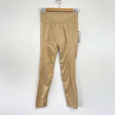 Echt Beige Sport Tights Leggings  Size M 