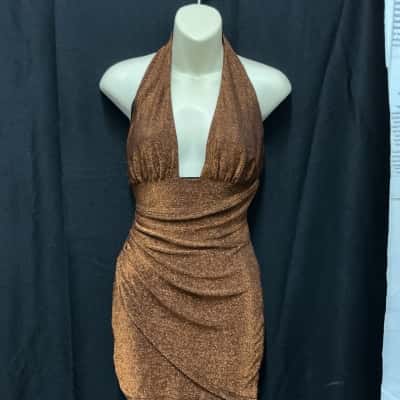 RNWY size XS hulter neck dress