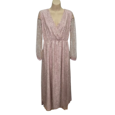 Morning Mist Size 14 Long Sleeve Dress BNWT 