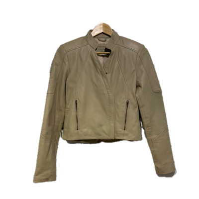 Once/Was Womens  Jacket Size 0 Beige 