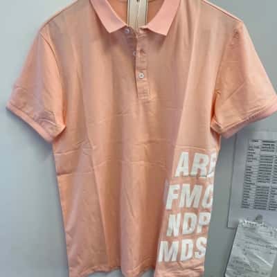  Mens  Size XL (175/92) Polo Shirt Peach 