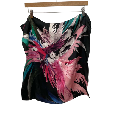 Mimco   Size 51x51cm Scarf Parrot Print Multicoloured 