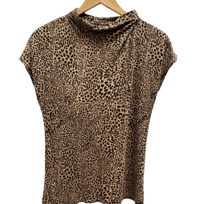 Seed Heritage Womens  Size S Animal Print Top