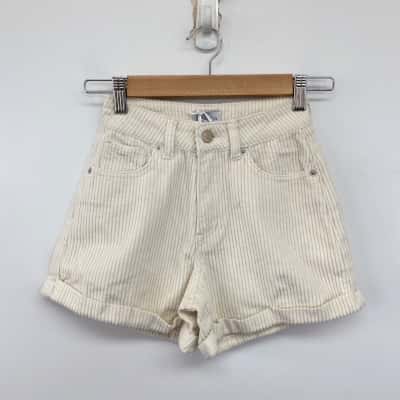 Ghanda Kids Cream Holly Cord Shorts Size 10 / 11 