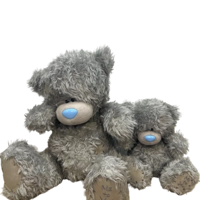 Pair of Large and Small Tatty Teddy Bears
