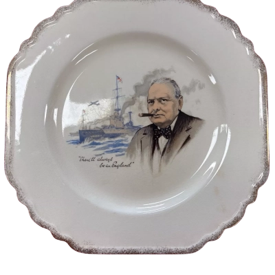 Winston Churchill commemorative plate  - Nelson Ware - Made in England 