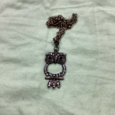  Women Owl  Pendant and chain