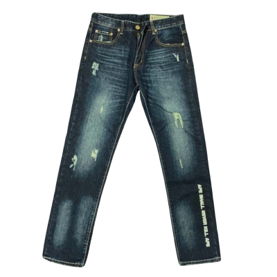 BNWT BT-PLAY Size 31 Navy Blue, Acid Washed, Distressed Jeans