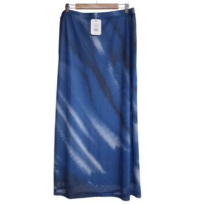  Womens Fayt Size 16 Maxi Skirt Blue 