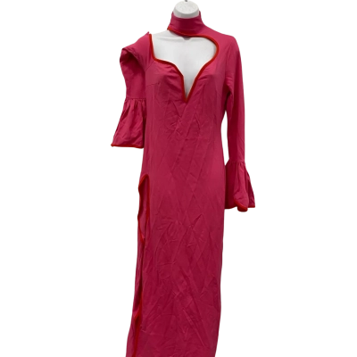 The Wolf Gang Womens  Size S Maxi Dress Pink  / Red 