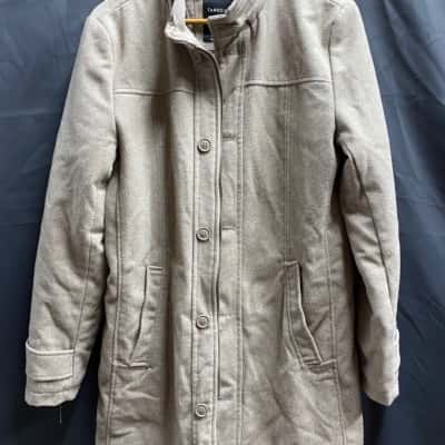 Tarocash Mens Size M Winter Coat Beige 