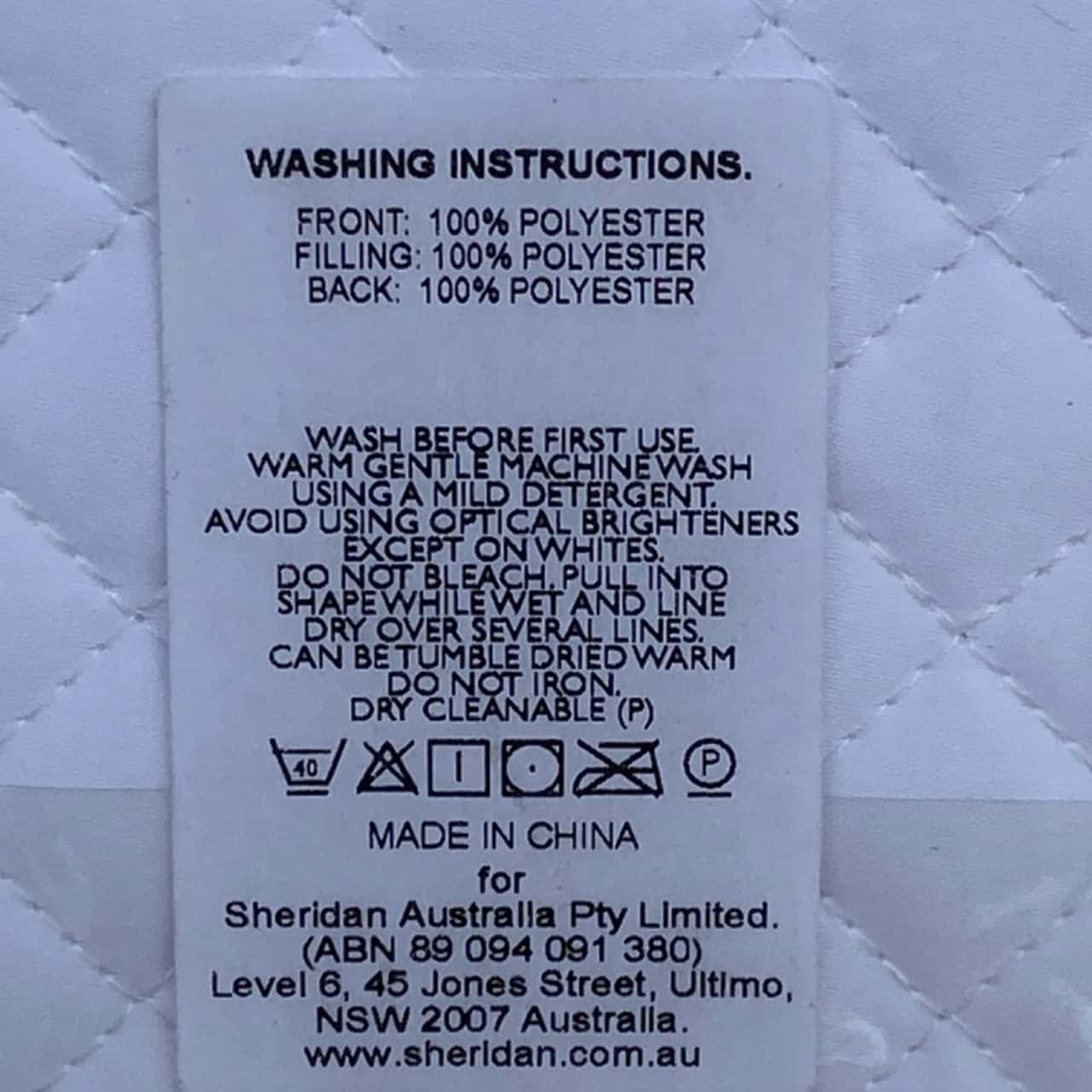 SHERIDAN KENWICK KING SIZE WHITE QUILTED BED COVER (s)