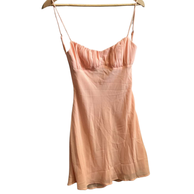  Womens  Size 8 Billy Mini Dress Peach 