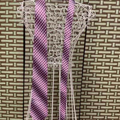 Men’s Tie Geometric Pattern Made In Italy, 100% Silk, Necktie Handmade  High End Accessory wedding business work retro school casual 