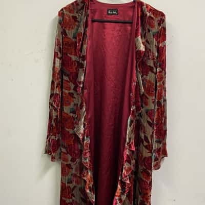  Womens  Size 12 Floral Dress Green / Grey / Multicoloured / Red 