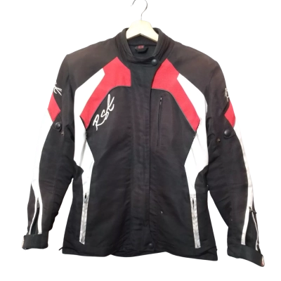  RST Women's Size 12 Black  / Red / White Motorcycle Jacket 