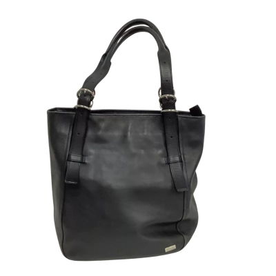 Oroton Womens Soft Leather Hobo Handbag Black  