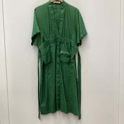 KITX Womens  Size 8 Green linen Dress