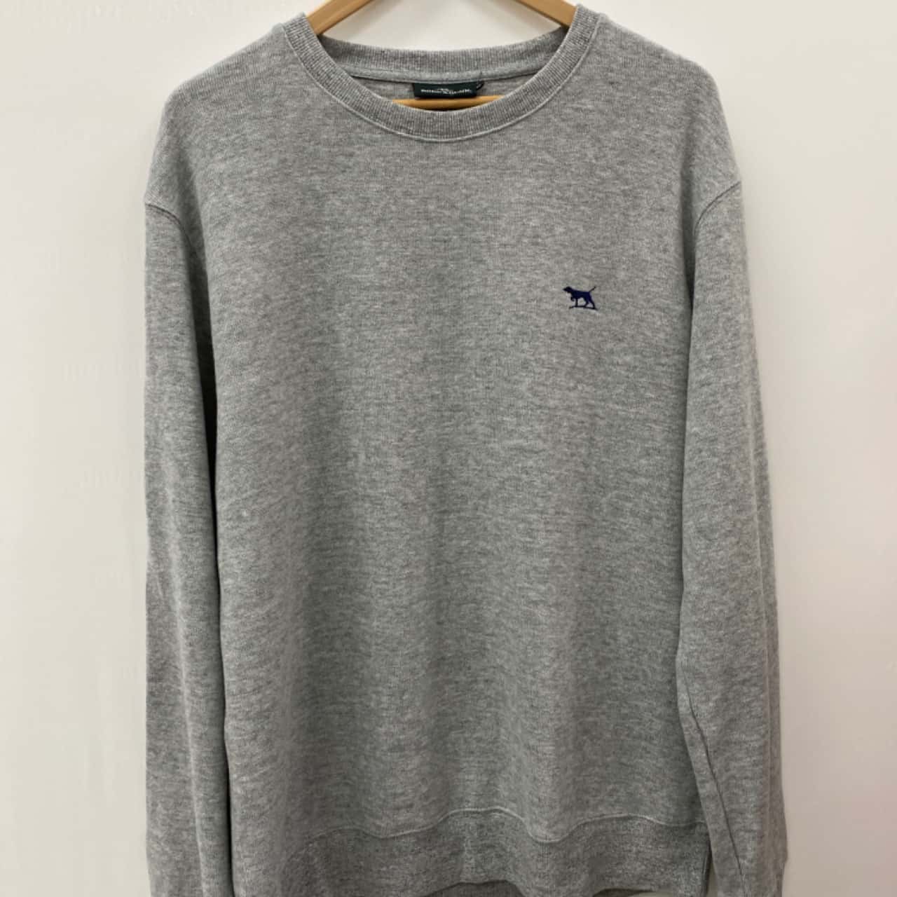 RODD & GUNN Size XL Navy Knit Wool Cashmere Blend Crew Neck Sweater main image 0