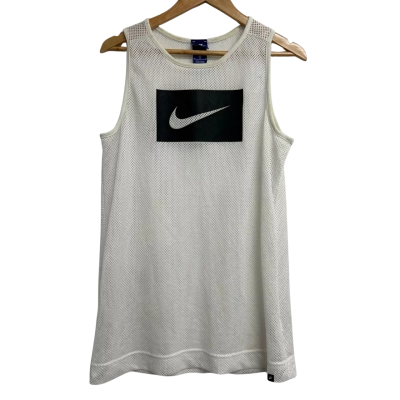 Nike Mens Size M White Singlet  