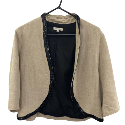 Laura Ashley Womens  Size 12 Blazer Black  / Cream 