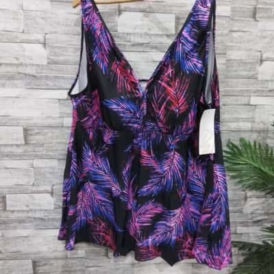dale and waters  Womens  Size 40 Onepiece Bathers Black  / Blue / Pink  
