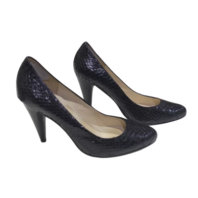 Witchery Womens  Size 41 Heels Black Animal Print 