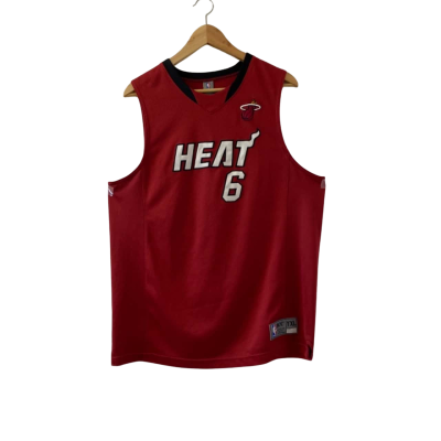 Adidas NBA Miami Heat #6 LeBron James Jersey Size YXL 18-20 yrs (Youth Extra Large) Red