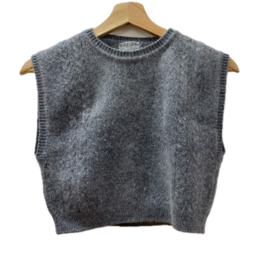  Jaeger Womens  Top  Size 34 Grey 