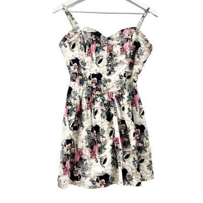 Hell Bunny “Flamingo Eden” Skull Design Dress Size L 